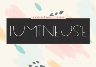 Lumineuse - A Thin Handwritten Font Font Download