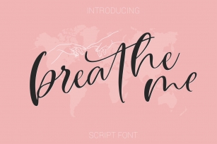 Breathe Me Script font Font Download