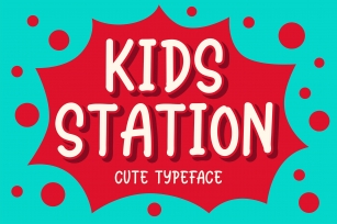 Station Kids - Cute Typeface Font Download