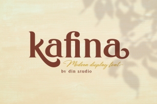 Kafina Modern Serif Font Font Download