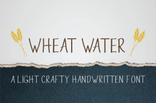 Wheat Water - A Crafty Thin Handwritten Font Font Download