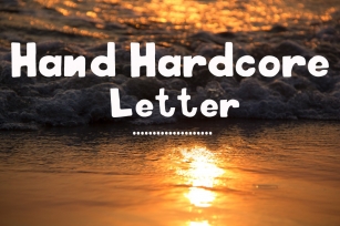 Hand hardcore letter Font Download
