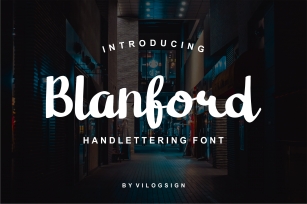 Blanford Handlettering Font Font Download
