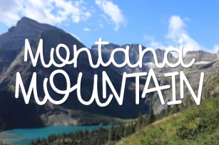 Montana Mountain - A Fun Font With Some Interlocking Letters Font Download