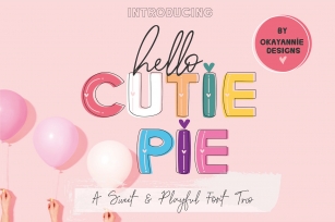 Hello Cutie Pie Font Collection Font Download