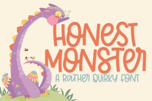 Honest Monster - A Thick Clean Font with Ligatures! Font Download