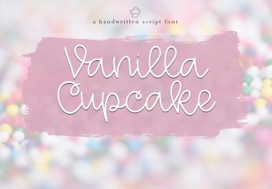 Vanilla Cupcake - A Handwritten Script Font Font Download