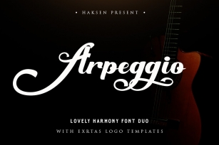 Arpeggio l Font Duo&6 Logo Templates Font Download