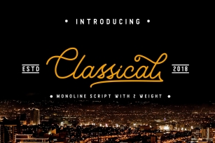 Classical  Monoline Script Font Download