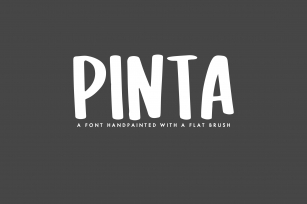 PINTA - A Handpainted Font Font Download