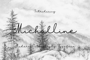 Michalline (line Script) Font Download