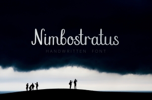 Nimbostratus. Handwritten Font Font Download