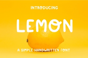Simple playful font - Lemon Font Download