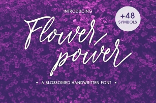Flower Power script font Font Download