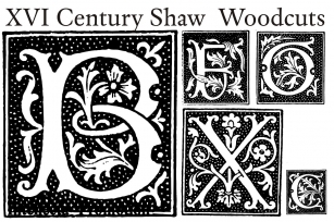XVI Century Shaw Woodcuts Font Download