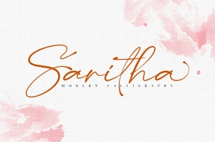 Saritha  Modern Calligraphy Font Download