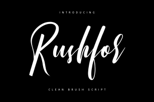Rushfor - Clean Brush Script Font Download