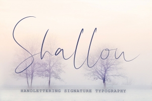 Shallou - Hand Lettering Font, Modern Calligraphy Font Download