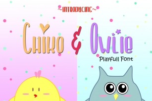 Chiko & Owlie - Extra Cute Graphic Font Download