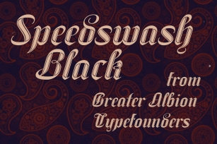 Speedswash Black Font Download