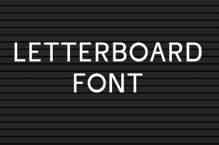 Letter board font - A believable letterboard look Font Download