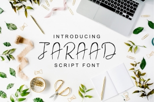 Jaraad Script Typeface Font Download