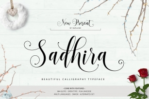 Sadhira Script Calligraphy Typeface Font Download