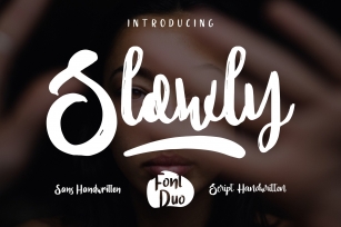 SLOWLY Font Duo Font Download