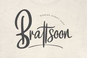 Brattsoon | Modern Script Font Font Download
