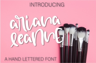 Ariana Leanne - A Hand Lettered Font Font Download