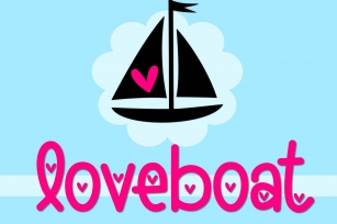 Loveboat - A Cute Font with Hearts Font Download