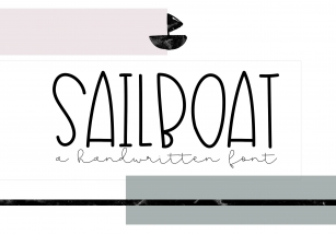Sailboat - A Fun Handwritten Font Font Download