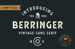 Berringer - Vintage Type Family Font Download