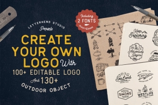 OUTDOOR Logo Creator Bonus 2 Fonts Font Download