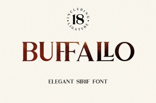 Buffallo Elegant Serif Font Font Download