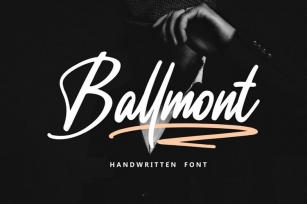 Ballmont - Handwritten Script Font Font Download