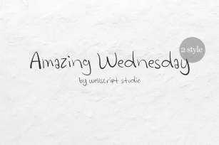 Amazing Wednesday - Handwritten Font Font Download