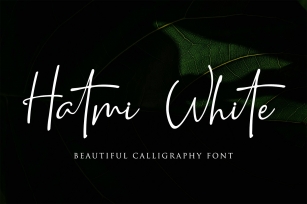 Hatmi White -Beautiful Calligraphy Font Download