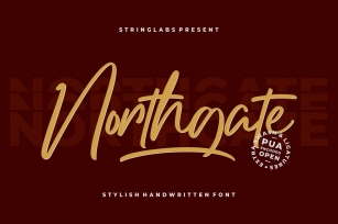 Northgate - Stylish Handwritten Font Font Download