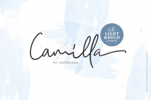 Camilla - Signature Script 6 Fonts Font Download