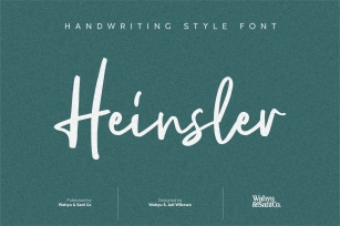 Heinsler | Handwriting Style Font Font Download