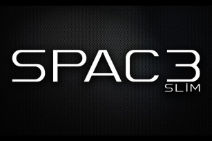 Spac3 - Slim Font Download