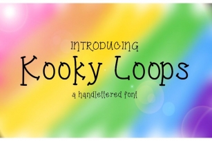 Kooky Loops Handlettered Font Font Download