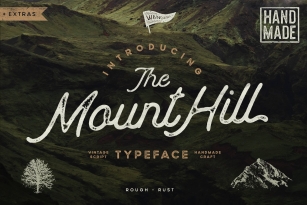 Mounthill Script Typeface with Extras Font Download
