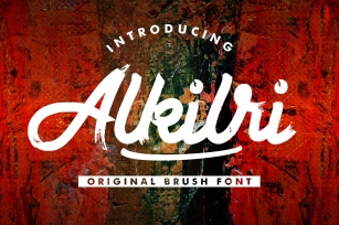 Alkilri | Brush Script Font Font Download