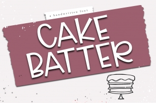 Cake Batter - A Handwritten Font Font Download