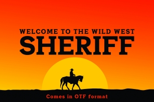 SHERIFF A Font of the Wild West Font Download