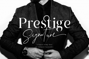 Prestige Signature - Serif & Script Font Download