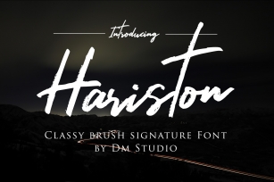Hariston - Classy Signature Font Font Download