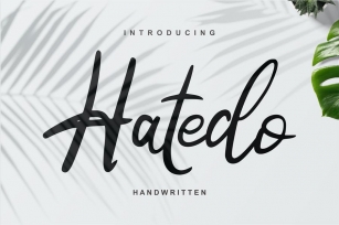 Hatedo | Handwritten Script Font Font Download
